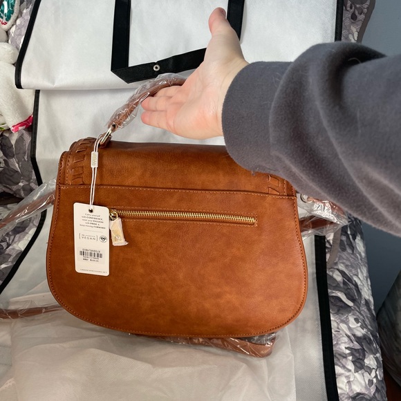 Vegan leather bag brown - Picture 2 of 4